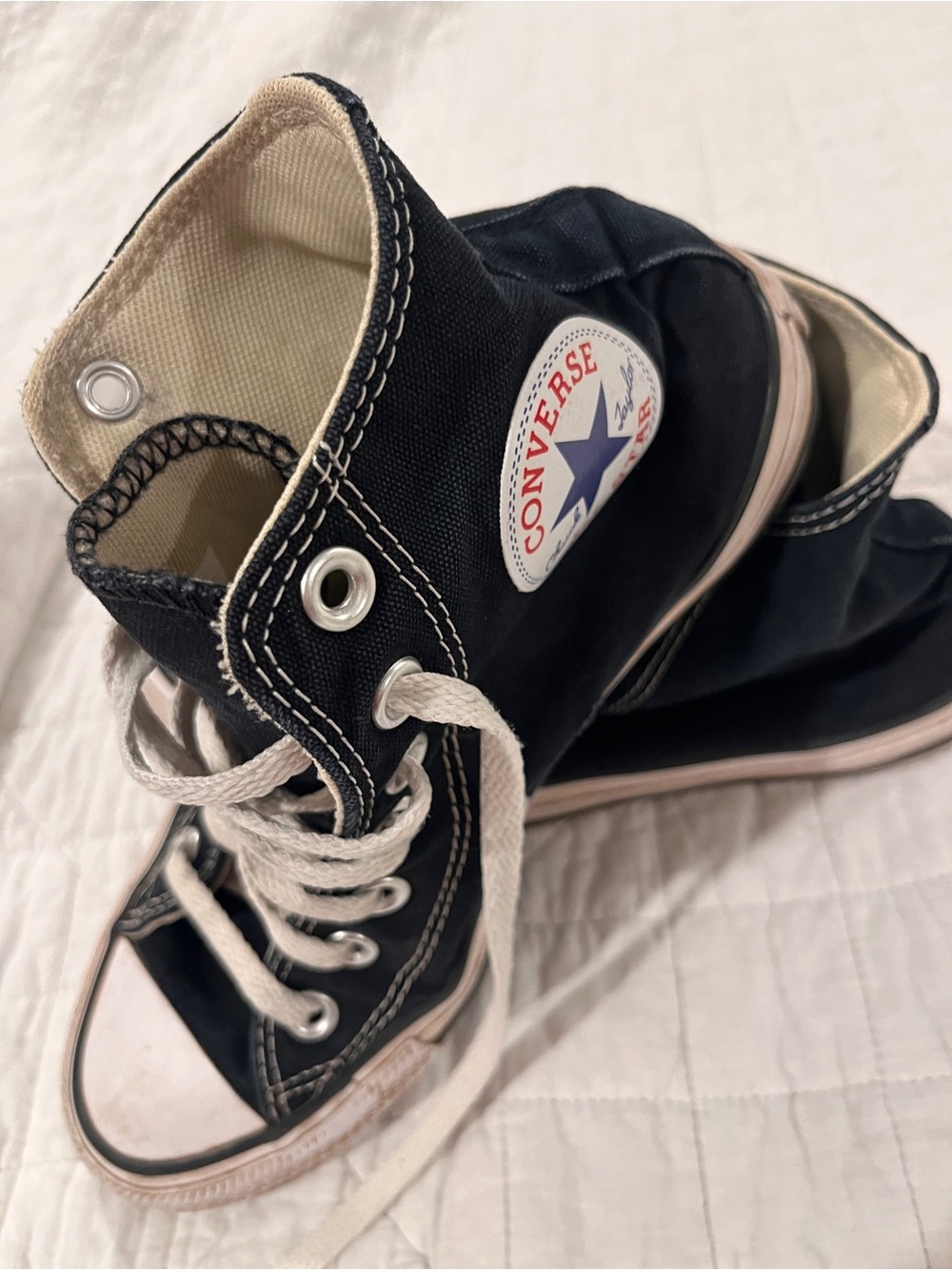 Converse Chuck Taylor All Star High Top Sneakers Black Canvas Women’s 7 Men’s 5